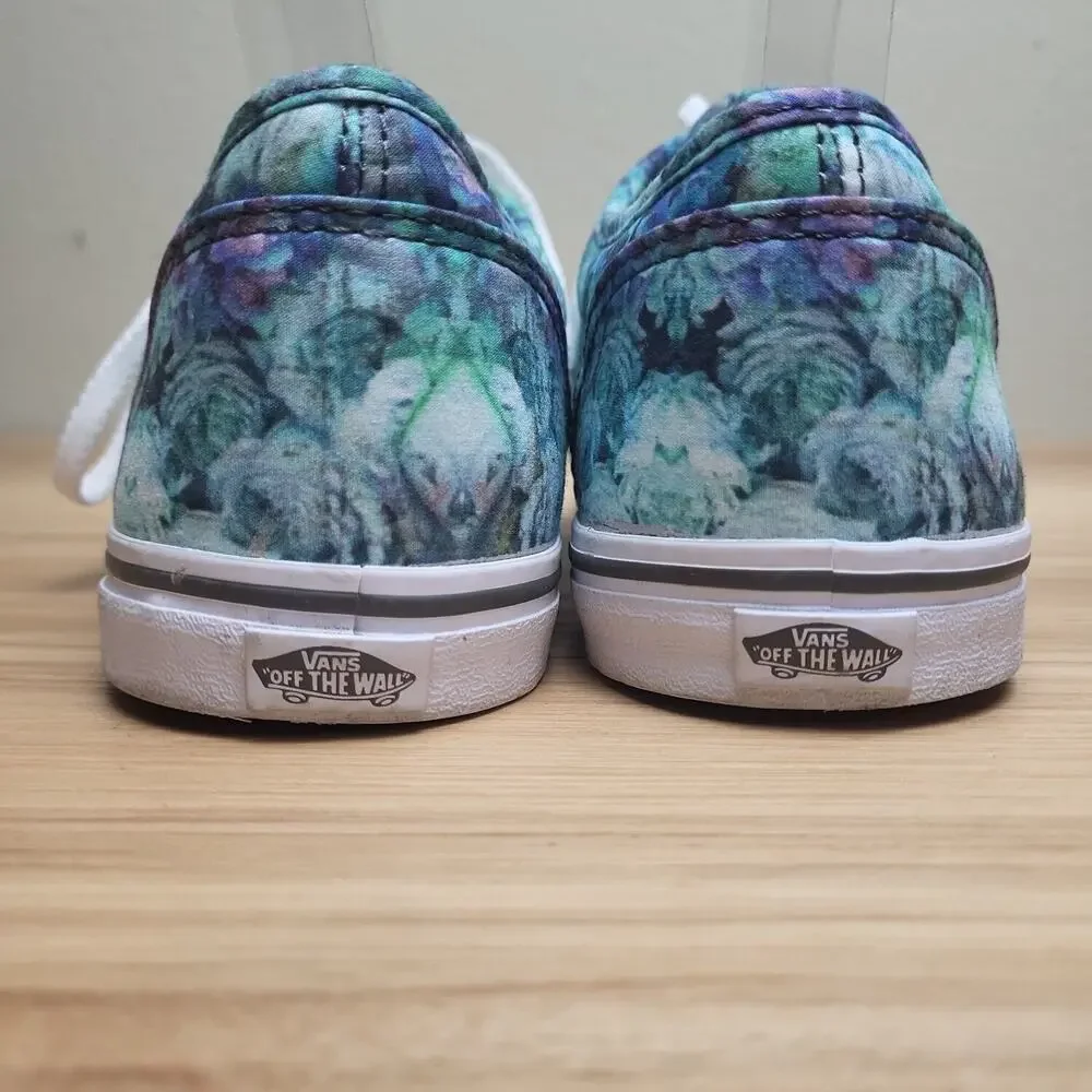 Vans Off‎ The Wall Womens 500714 Multicolor Lace Up Sneaker Shoes Size 8